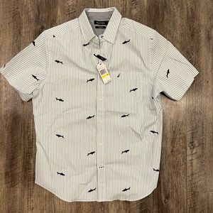 NWT Mens Nautica Button Up Shirt Medium